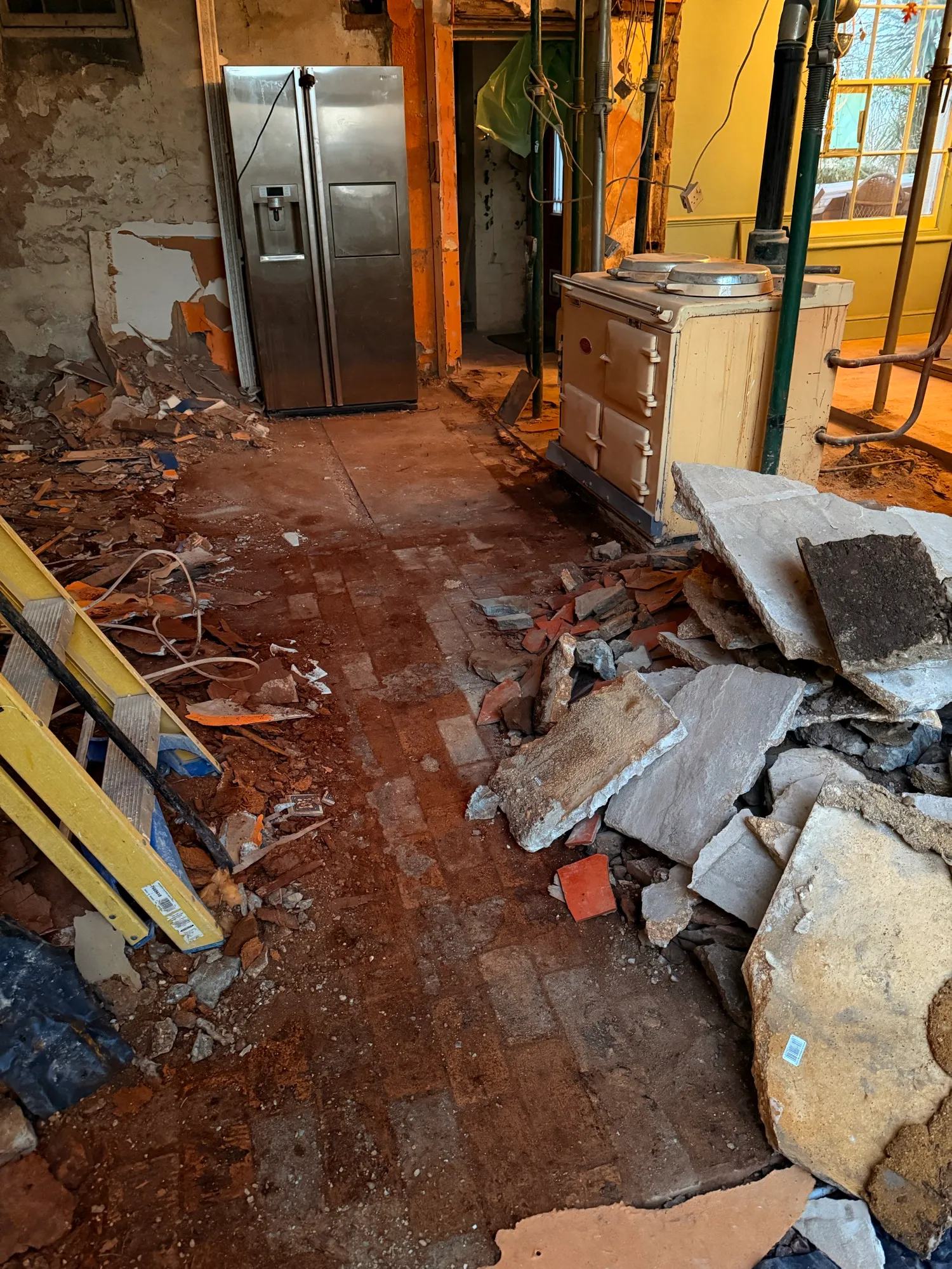 Floors started coming up today — photo 1 of 3.