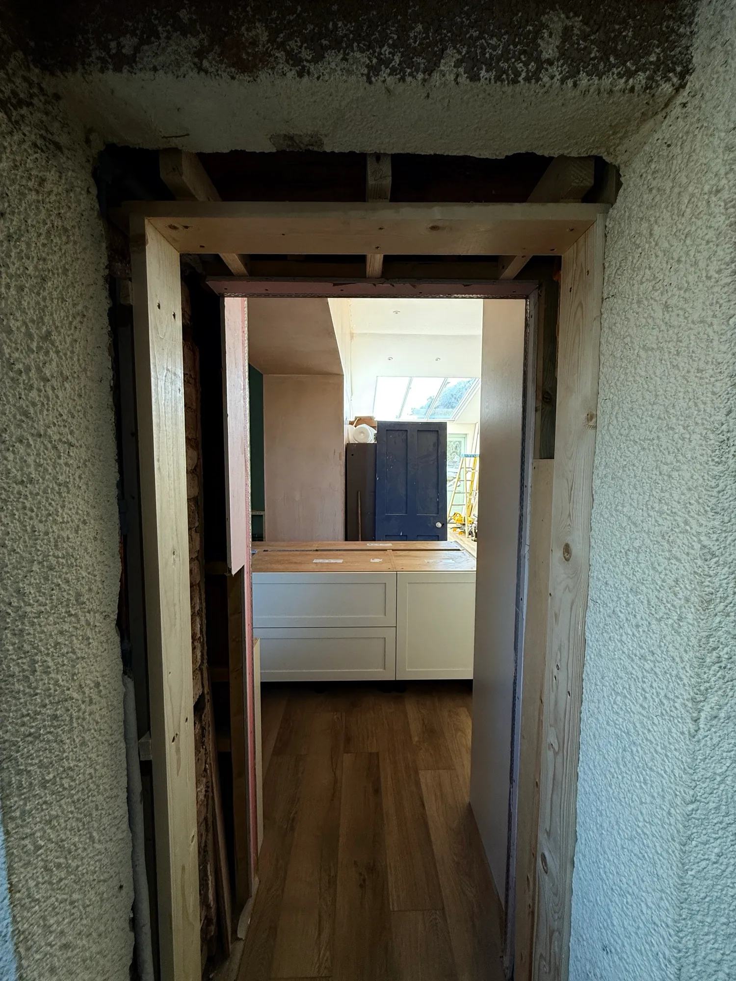 The builders were back today doing some of the stuff they didn’t get to before the fitting — photo 1 of 4.